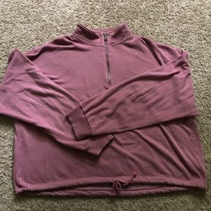 American Eagle Cropped Quarter-zip